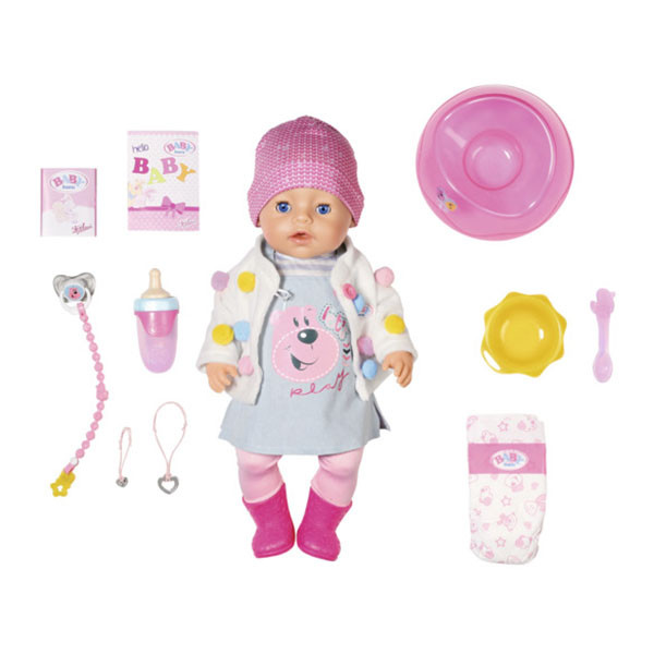 Baby born 826-690 Бэби Борн Кукла Интерактивная Стильная Весна, 43 см Zapf Creation