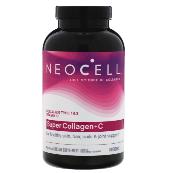 Neocell, Super Collagen+C, 1 и 3 типов, 6000 мг, 360 таблеток. Neocell, Super Collagen+C, Type 1 & 3