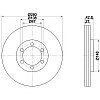 Тормозные диски Hyundai Terracan (01-06, передние, Optimal, D280)