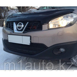 Защитная сетка/решетка радиатора для Nissan Qashqai/Ниссан Кашкай 2010-2014 - фото 1 - id-p6996174