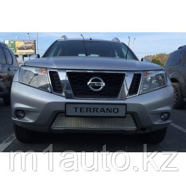 Защитная сетка/решетка радиатора для Nissan Terrano/Ниссан Террано 2014- - фото 1 - id-p6996220