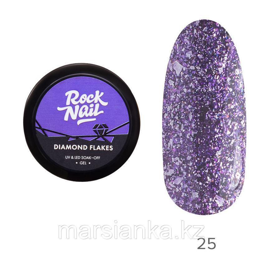 Гель-лак RockNail Diamond Flakes #25 Starstruck