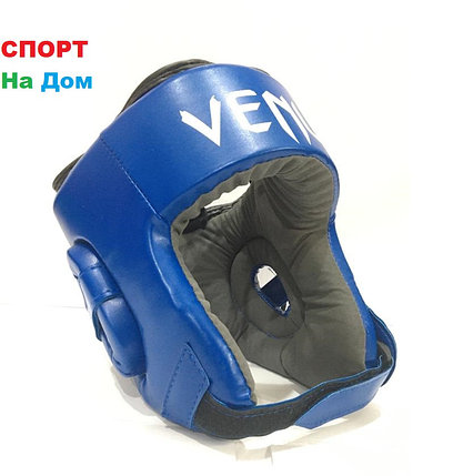 Боксёрский шлем  Venum Размер S Кожзам (цвет синий), фото 2