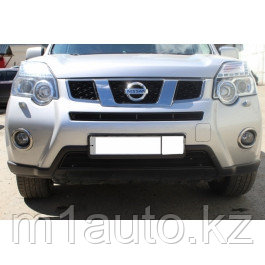 Защитная сетка/решетка радиатора для Nissan X-Trail /Ниссан Икс Трэил 2010-2014 - фото 3 - id-p6996227