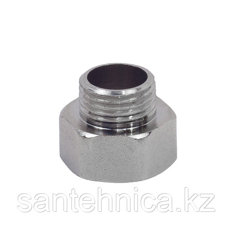 Переходник латунь никель Ду 40х20 (1 1/2"х3/4") внутр./наруж., фото 2