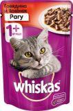 Whiskas 75г рагу говядина и ягненок Вискас пауч влажный корм для кошек - фото 1 - id-p3881195