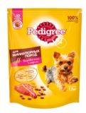 Pedigree 600г Корм Для взрослых собак миниатюрных пород с говядиной