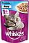 Whiskas рагу с треской и с лососем Вискас пауч для кошек, 75г., фото 2