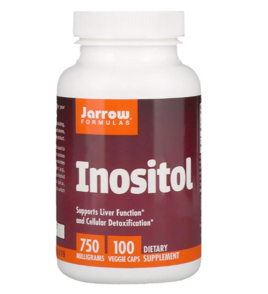 Jarrow Formulas, Инозитол, 750 мг, 100 растительных капсул