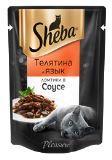 Sheba Pleasure 75г телятина и язык, консервы для кошек