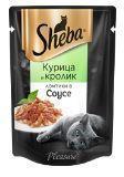 Sheba Pleasure 75г Курица с кроликом, консервы для кошек