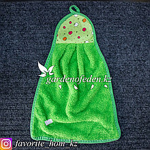 Кухонное полотенце, с петелькой. Материал: Микрофибра. Цвет: Зеленый.