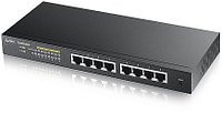 Zyxel GS1900-8HP коммутатор интеллектуальный High Power PoE Gigabit Ethernet с 8 разъемами RJ-45