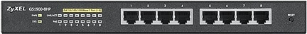 Zyxel GS1900-8HP коммутатор интеллектуальный High Power PoE Gigabit Ethernet с 8 разъемами RJ-45 - фото 2 - id-p72461118