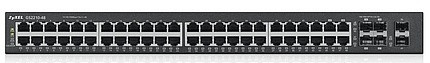 Zyxel GS2210-48 коммутатор управляемый Gigabit Ethernet с 48 разъемами RJ-45 из которых 4 совмещены с SFP-сло