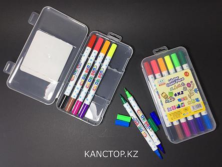Фломастеры Artist 6 шт. 12 цветов двухсторонние, фото 2