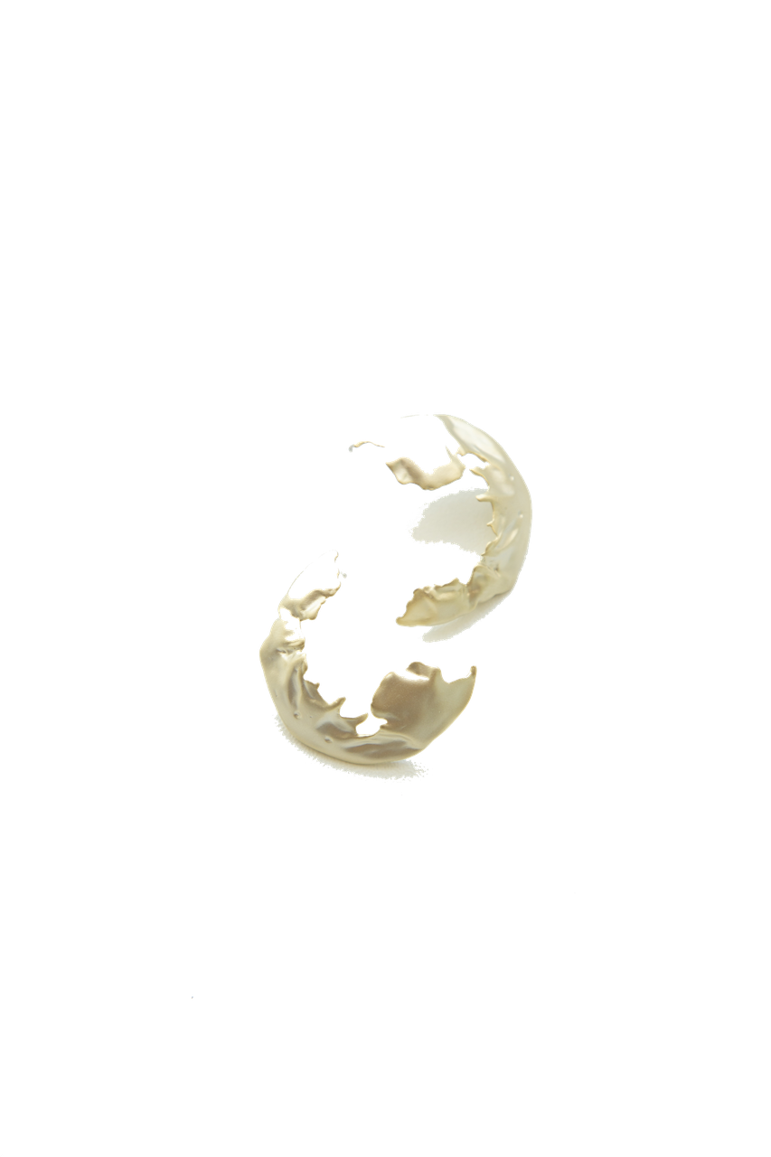 Серьги-кольца матовые Brosh Jewellery (Золото)