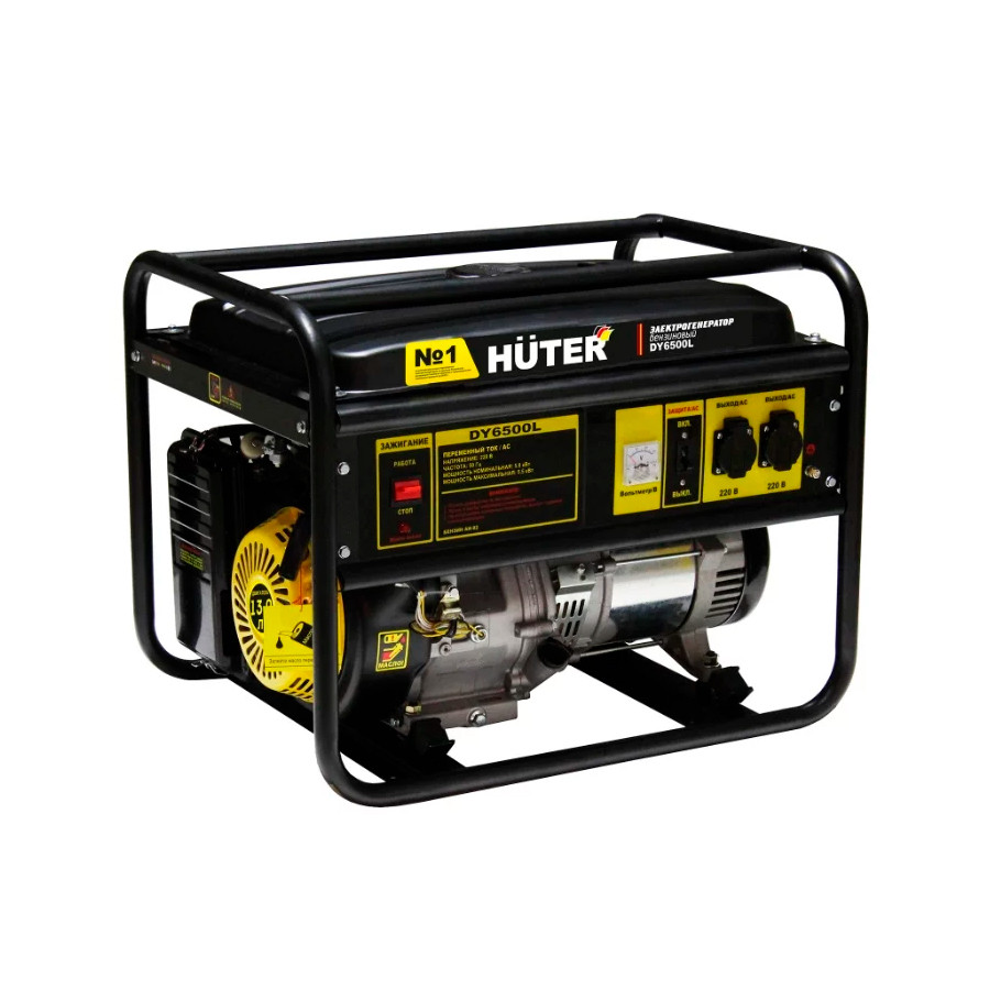 Бензиновый генератор Huter DY6500L - фото 6 - id-p139921