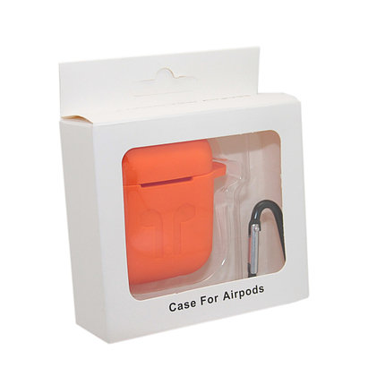 Чехол Silicone Case Оранжевый для Airpods, фото 2