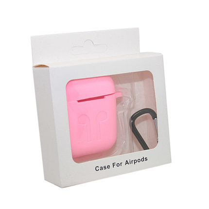 Чехол Silicone Case Розовый для Airpods, фото 2