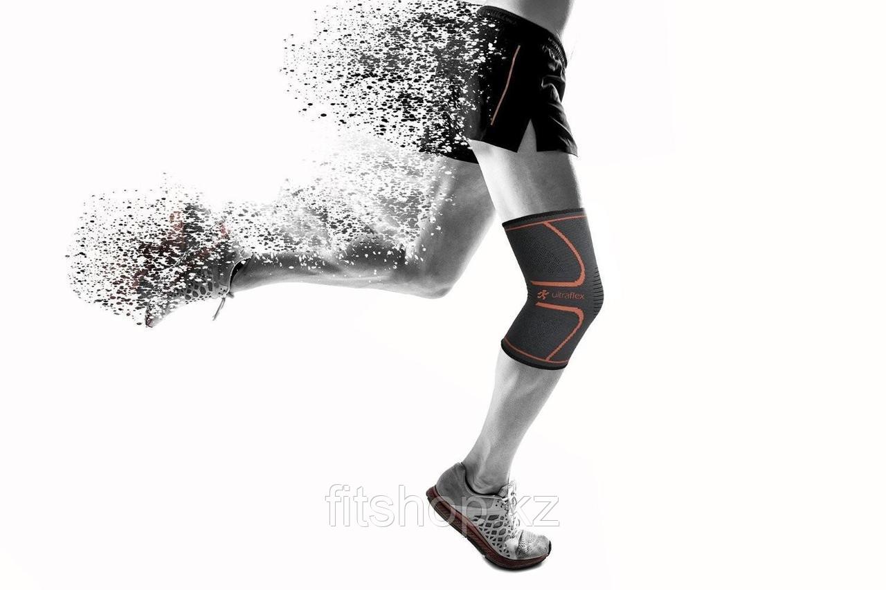Эластичный фиксатор на колено Ultra Flex Athletics Knee Compression Sleeve Support - фото 1 - id-p72491110