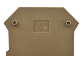 AP 2,5-10 BG Пластина концевая для клемм RK 2,5-10