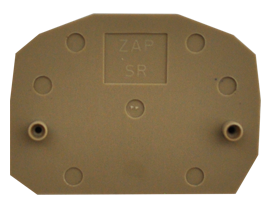 ZAP SR BG Пластина концевая для клемм ZSRK 2,5/2A, фото 2