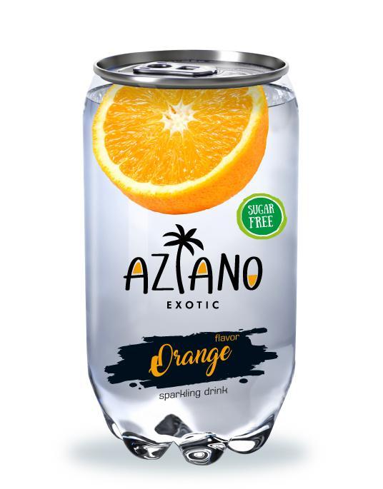 AZIANO Orange Апельсин 350 ml. /Прозрачная Банка/ - фото 2 - id-p72491648