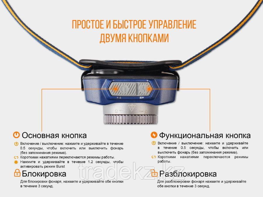 Фонарь налобный с фокусировкой LED Fenix HL40R серый, Cree XP-L HI V2, 600 Lm, USB зарядка - фото 7 - id-p72497233