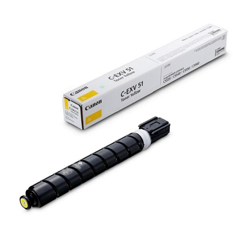 Canon 0484C002 Тонер-картридж C-EXV51 желтый TONER YELLOW 60 000 pages for iR ADV C55xx