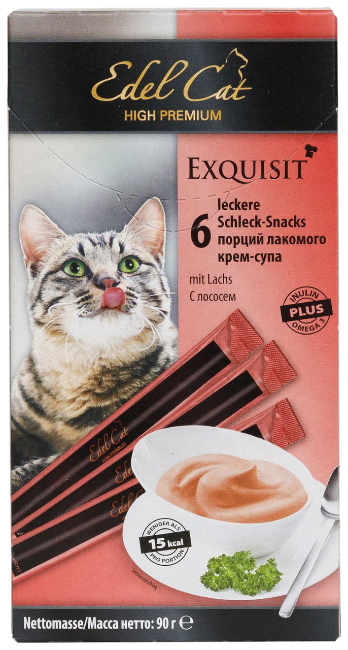 Edel Cat Лакомство для кошек крем-суп с лососем - фото 1 - id-p72500093