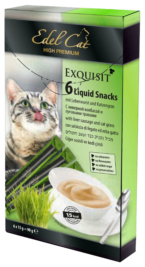 Edel Cat Лакомство для кошек крем-суп с ливером и луговыми травами