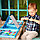 Набор юного художника с двусторонним мольбертом 208 аксессуаров Чемодан творчества голубого цвета, фото 2