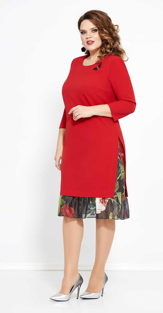 Платье Mira Fashion-4765, красный, 52