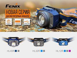 Фонарь налобный LED Fenix HL-12R синий, Cree XP-G2, 400 Lm, USB зарядка, фото 2