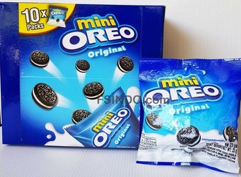 Печенье Oreo Mini Original 20.4гр Мини Орео Ванильный крем (10шт-упак)