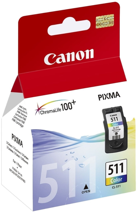 Canon 2972B007 Картридж CL-511 трехцветный струйный, 9 мл
