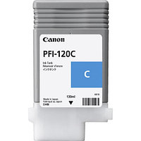 Canon 2886C001 Картридж струйный PFI-120 голубой Cyan 130 мл, для imagePROGRAF
