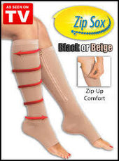 Анитиварикозные гольфы Zip Sox (Зип Сокс) L/XL бежевый, фото 3