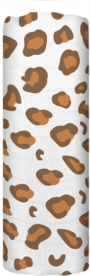 Муслиновая пеленка WHITE LEOPARD