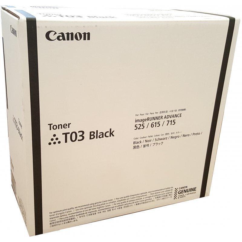 Canon 2725C001 Тонер-картридж лазерный T03 Лазерный черный, для imageRUNNER ADVANCE 525i, 615i, 715i. - фото 1 - id-p72567505