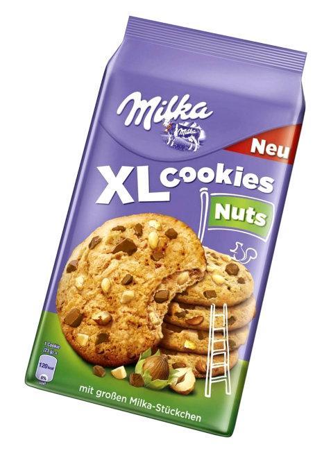 Печенье  Milka XL Cookies Nuts 184g (10шт-упак)