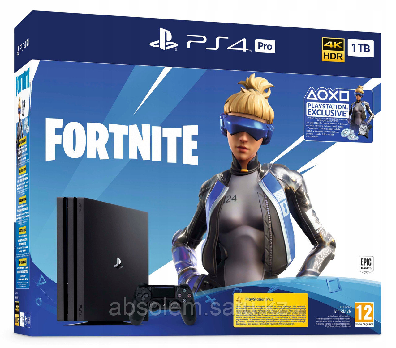 PS4 PRO 5 REG 1 TB+FORTNITE