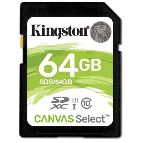 Kingston Canvas Select Plus Class 10 UHS-I U1 флеш (flash) карты (SDS2/64GB) - фото 1 - id-p72594463