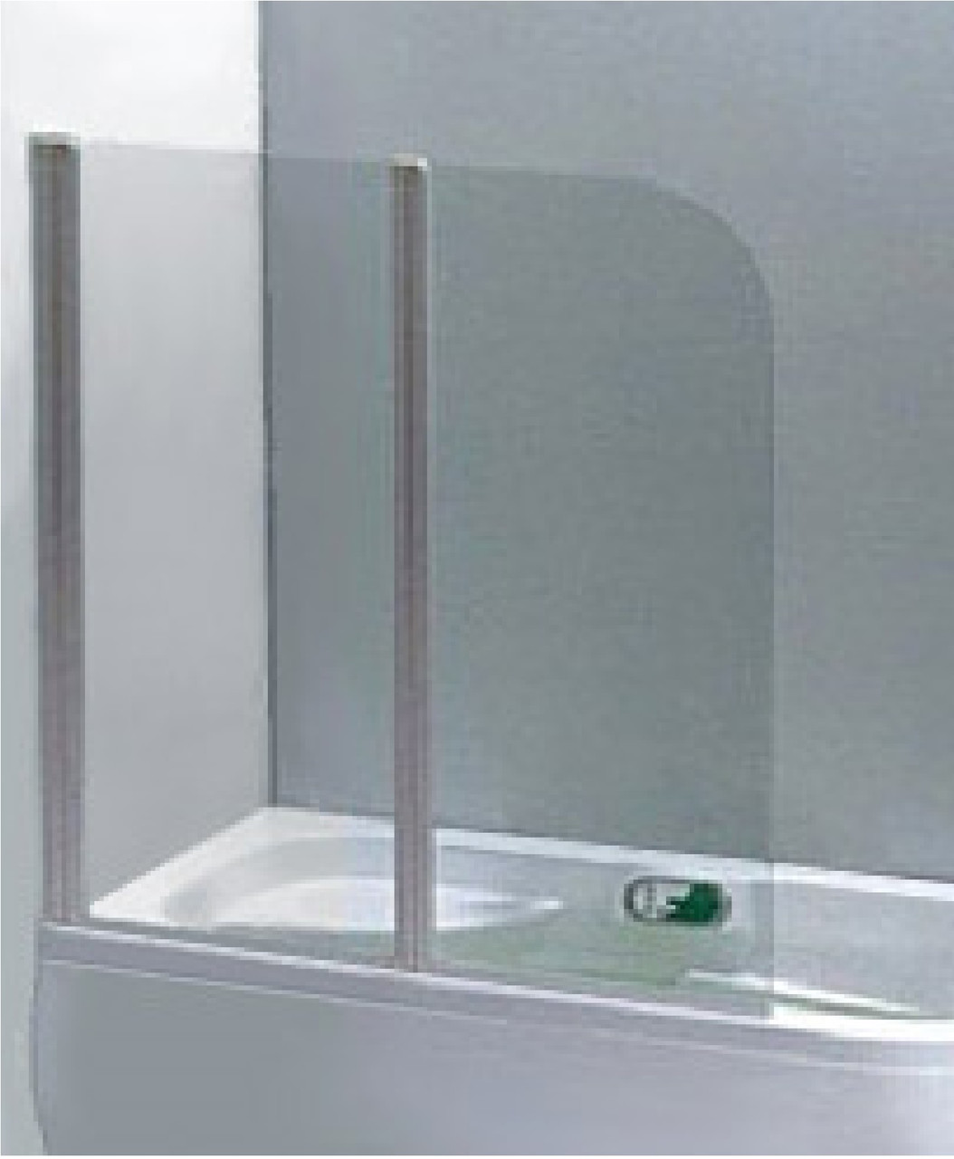 Стеклянная перегородка, шторка половинчатая на ванну - Р-05 (85х150 см) - фото 6 - id-p23323317
