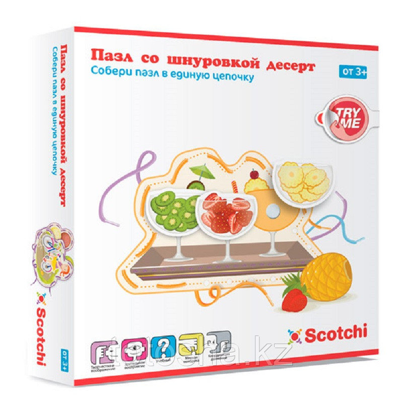 Пазл со шнуровкой "Десерт" Scotchi 20035