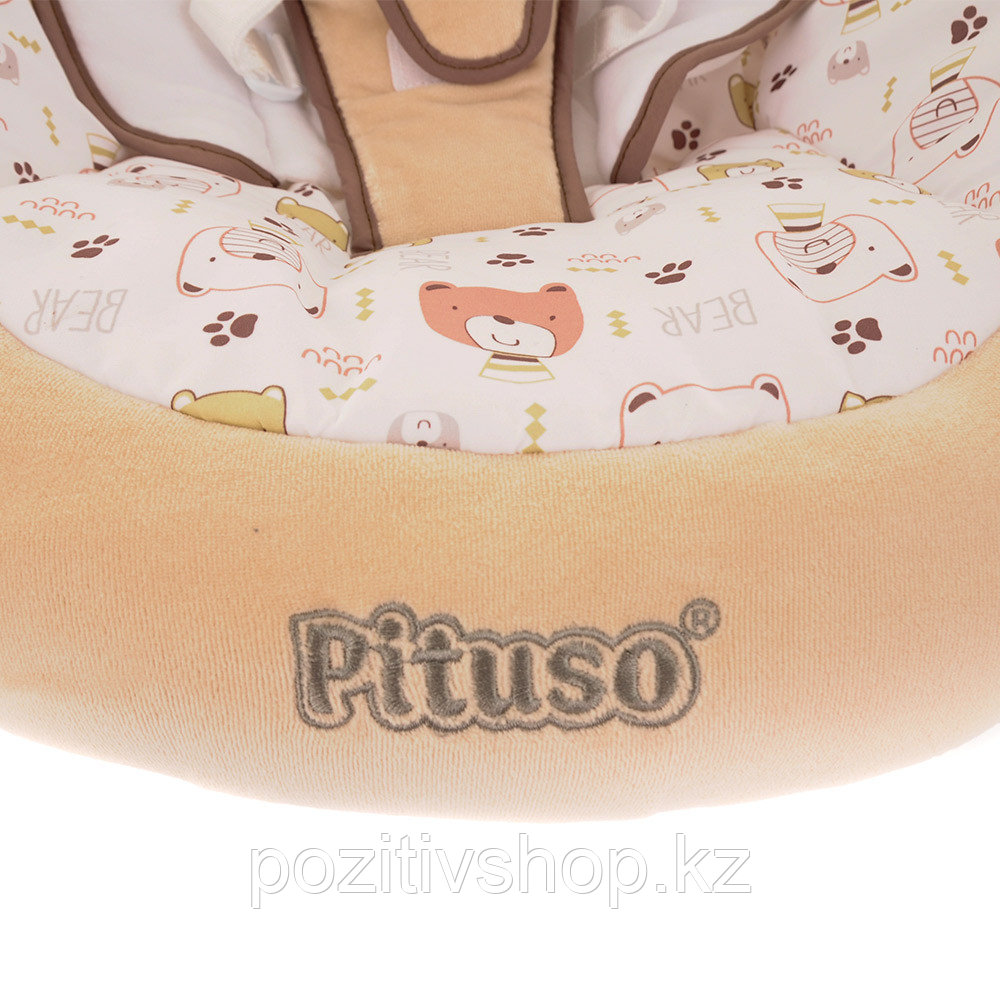 Детская электрокачеля Pituso Carino Бежевый Мишки - фото 9 - id-p72595339