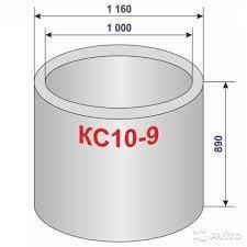 Кольца ЖБИ стеновые КС 10.9 ГОСТ 8020-2016