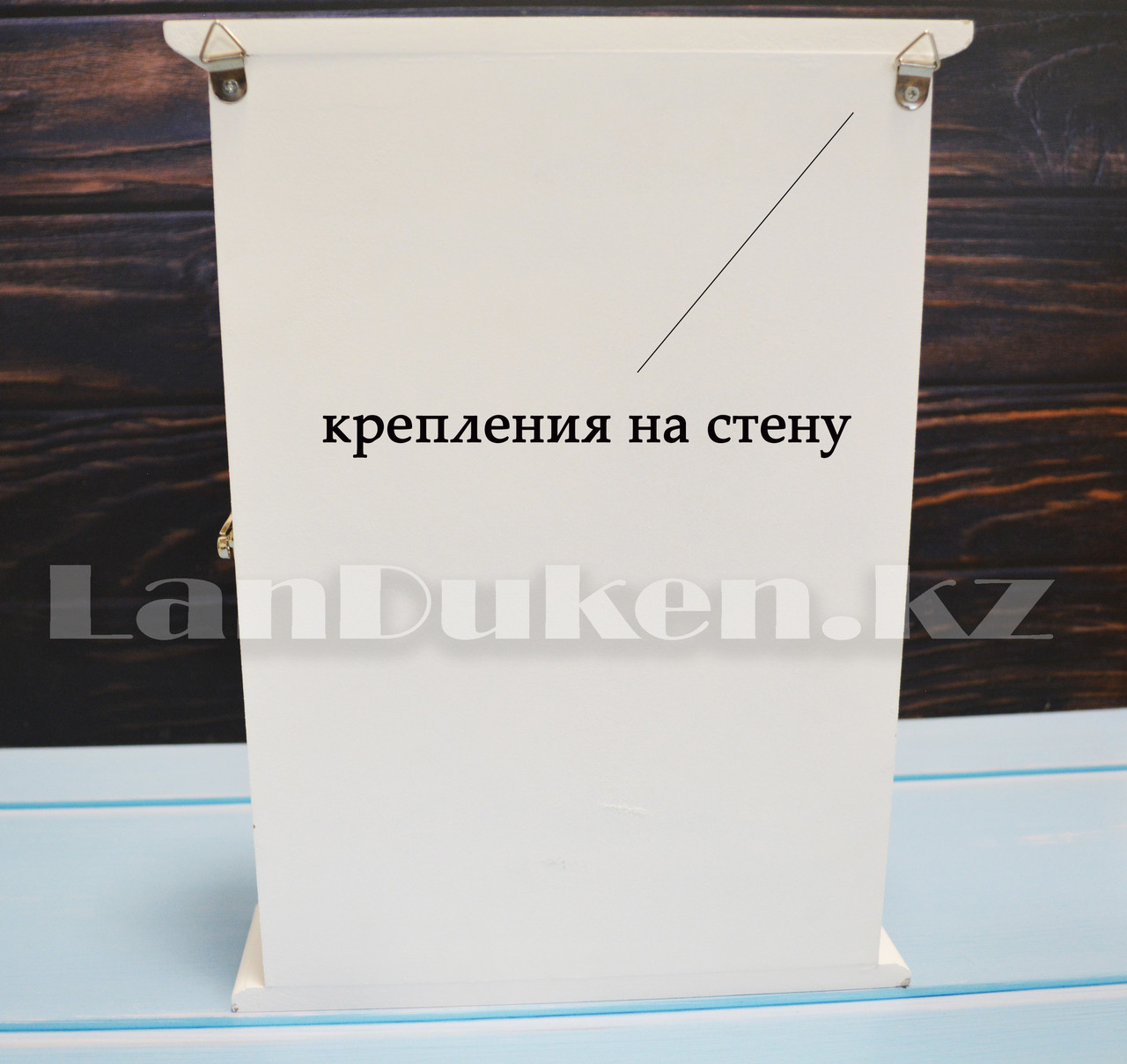 Ағаш қабырғаға орнатылатын кілт ұстағыш Раушан терезесі Кілттерге арналған қорап - фото 6 - id-p72656644