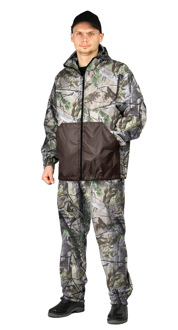 Мужской костюм флисовый Пикник цвет: кмф смешанный лес - фото 1 - id-p72657139